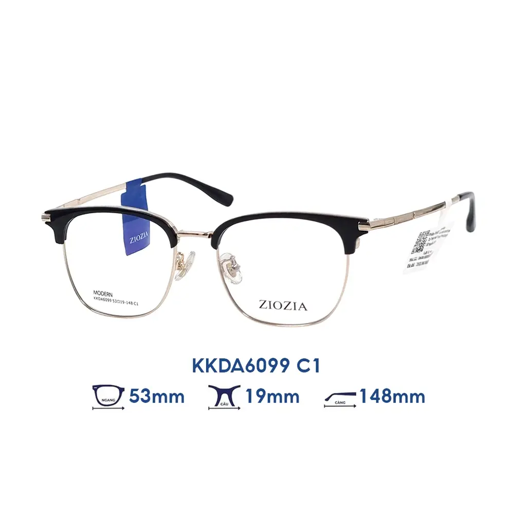 Gọng kính ZioZia KKDA6099 – Hai tông · Mã C1 – ảnh 6