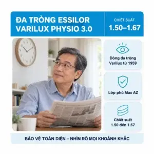 Tròng kính đa tròng Essilor Varilux Physio 3.0: ảnh minh họa dùng kính trong sinh hoạt hằng ngày