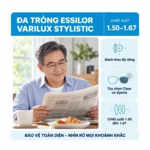 Tròng kính đa tròng Essilor Varilux Stylistic: ảnh minh họa dùng kính trong sinh hoạt hằng ngày