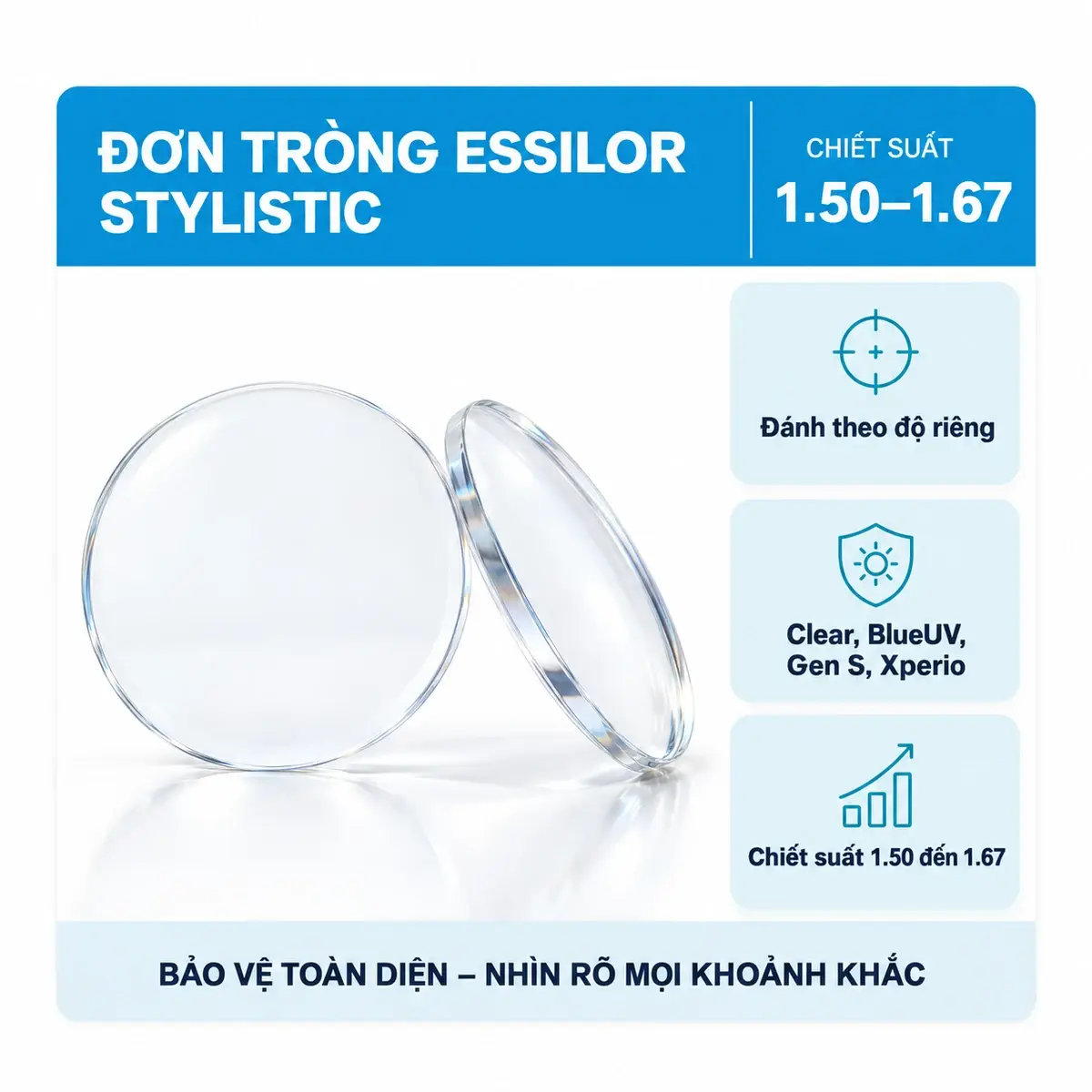 Ảnh đại diện Tròng kính đơn tròng Essilor Stylistic