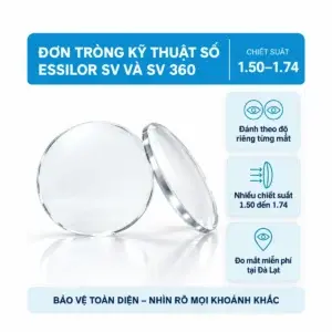 Ảnh đại diện Tròng kính đơn tròng kỹ thuật số Essilor (SV và SV 360)