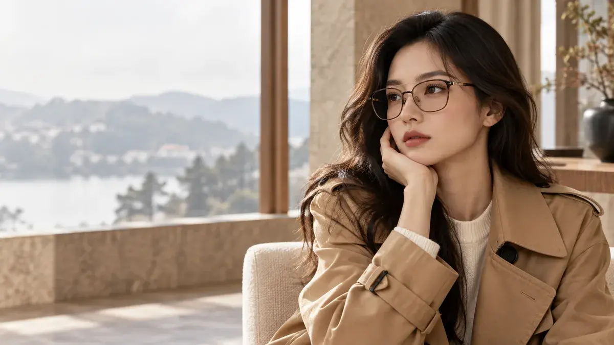 Ảnh minh họa thời trang kính cho kính mát Burberry BE3164