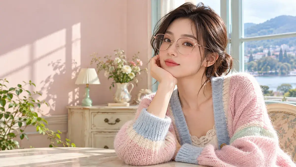 Ảnh minh họa thời trang kính cho gọng kính Miu Miu MU 01WVF