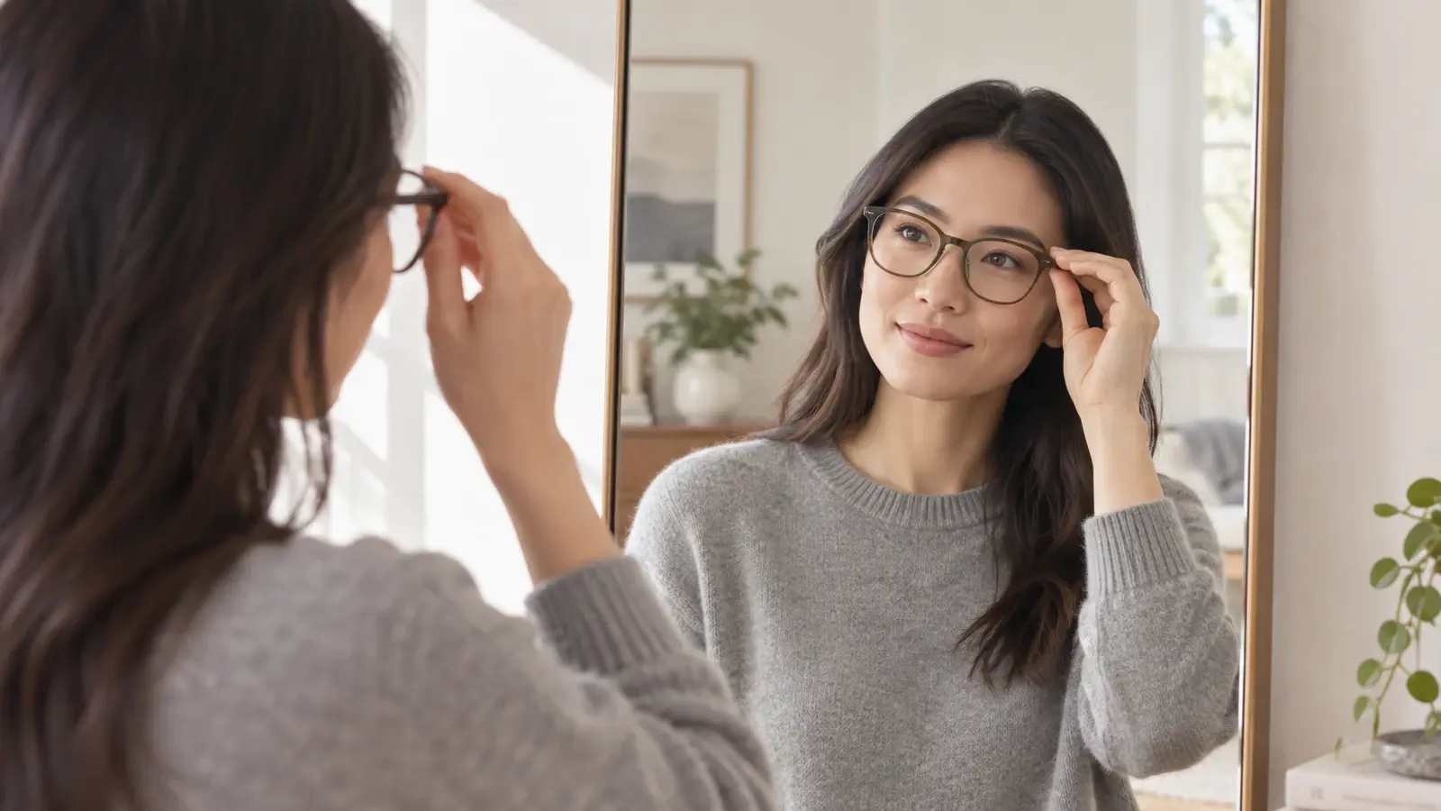 Ảnh minh họa thời trang kính cho gọng kính Ray-Ban RX6428