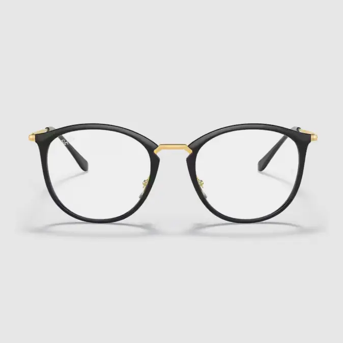 Gọng kính Rayban 0RX7140 – Đen · Mã 2000 – mặt trước
