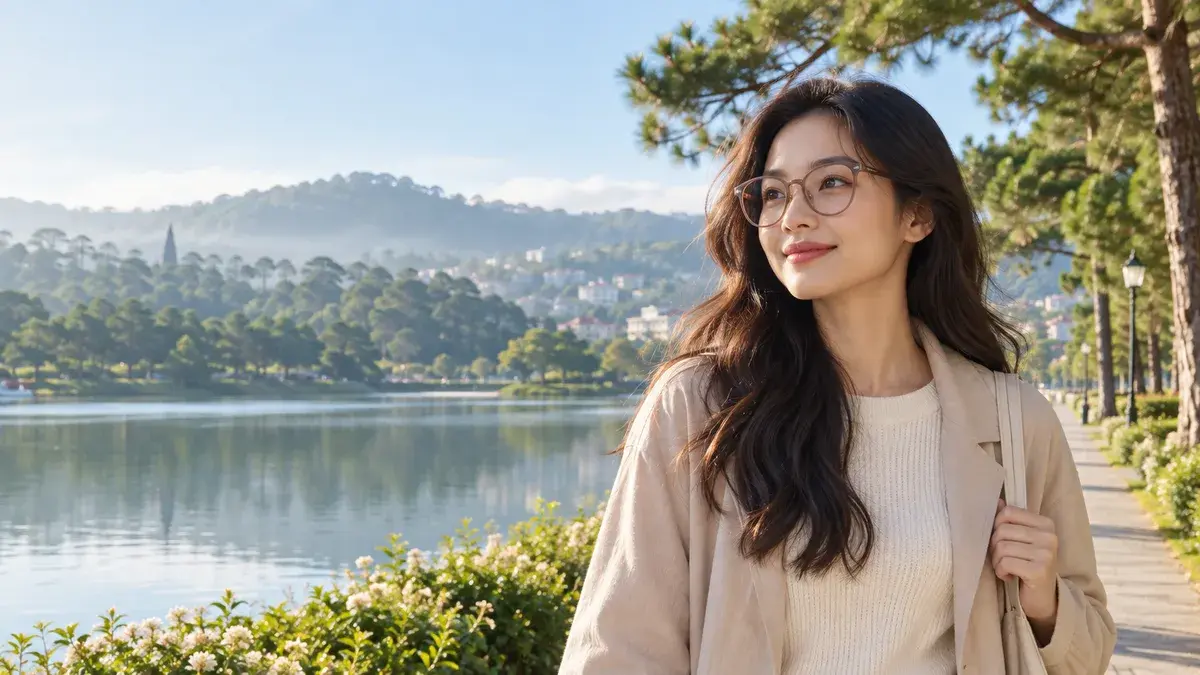 Ảnh minh họa thời trang kính cho gọng kính Vogue VO5452F