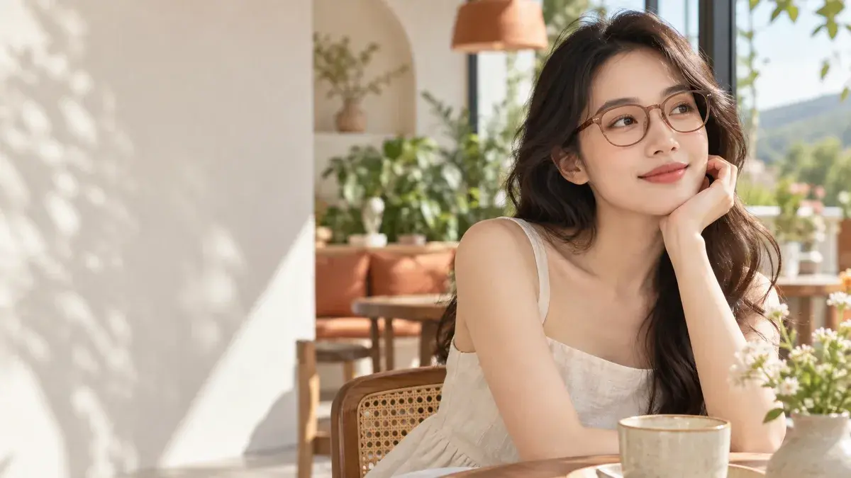 Ảnh minh họa thời trang kính cho gọng kính Vogue VO5452F