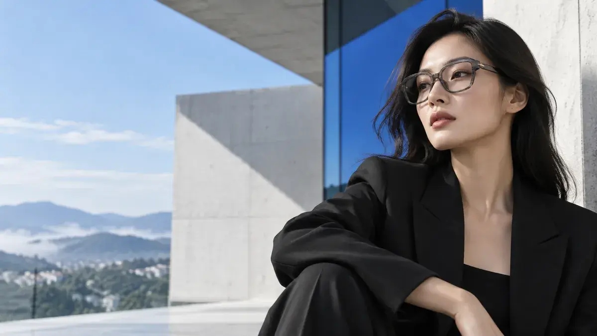 Ảnh minh họa thời trang kính cho gọng kính Prada PR D01VU