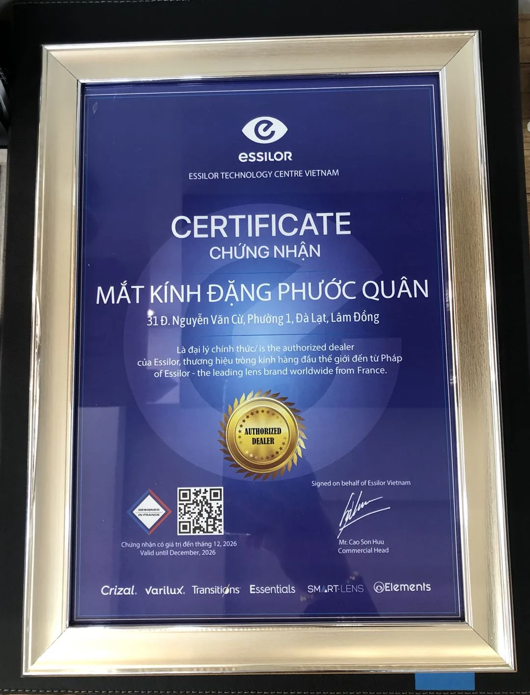 Cửa hàng mắt kính tại Đà Lạt dành cho người yêu kính thời trang cao cấp